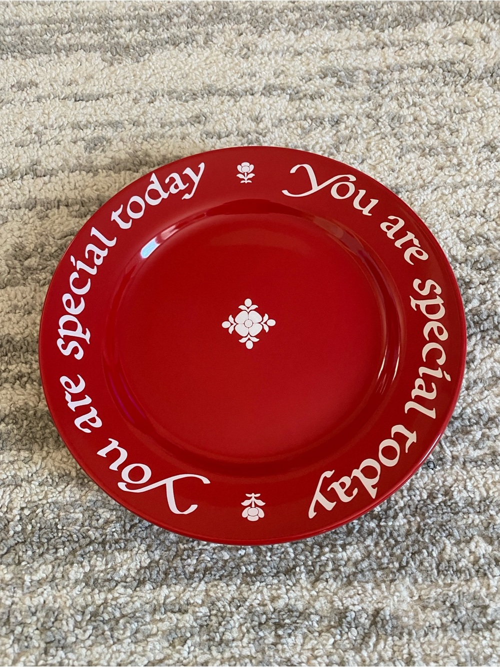 You Are Special Today Decorative Waechtersbach Germany Red Dinner Plate